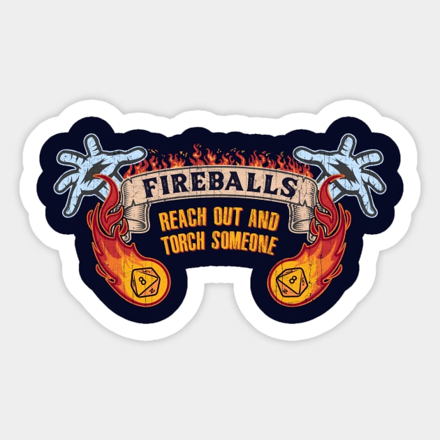 Fireballs Sticker by KennefRiggles